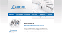 Desktop Screenshot of lohmann-zerspanungstechnik.de